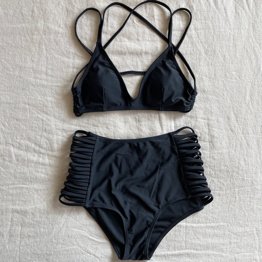 Mango High Waisted Swimsuit